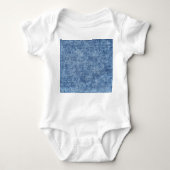 Zuurwas blauwe denim, close-up textuur. romper (Voorkant)