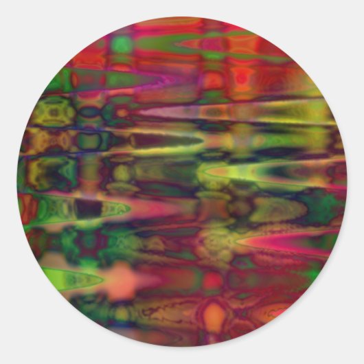 Zuurwater Ronde Sticker (Voorkant)