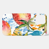 Zuurzame aardbeienvoeding. achtergrond waterverf Case-Mate iPhone case (Achterkant (horizontaal))