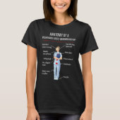 Zuurzame ANATOMIE VAN EEN VOLWASSENGERONTOLOGIE NP T-shirt (Voorkant)