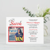 Zuurzame foto afstuderen pinning viering / rood kaart (Staand voorkant)