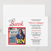 Zuurzame foto afstuderen pinning viering / rood kaart (Voorkant / Achterkant)