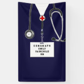 Zuurzame Graduation Party Congrats Banner (Verticaal)