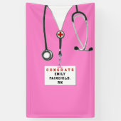 Zuurzame Graduation Party Congrats Banner (Verticaal)