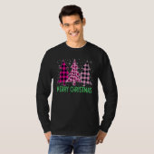 Zuurzame kerstboom roze buffelplaat en luop t-shirt (Voorkant volledig)
