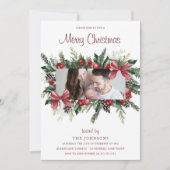 Zuurzame kerstdag met foto's kaart (Voorkant)