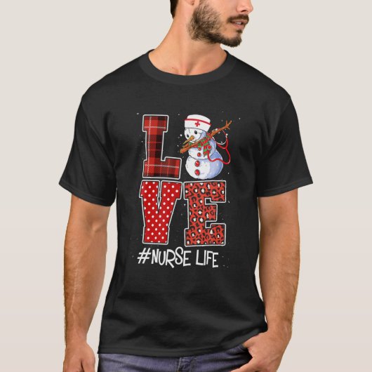 Zuurzame Leopard Snow Man Ugly Kerstmis Ho T-shirt (Voorkant)