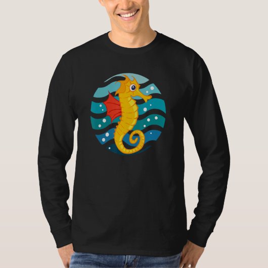 Zuurzeepaardzwemmer T-shirt (Voorkant)