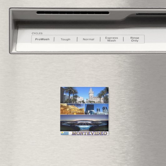 zUY013 MONTEVIDEO, mozaïek, Uruguay, Amerika, Frid Magneet (Insitu (Vaatwasser))