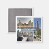 zUZ005 UZBEKISTAN, Mozaïek, Azië, Fridge Magneet (Voorkant / Achterkant)