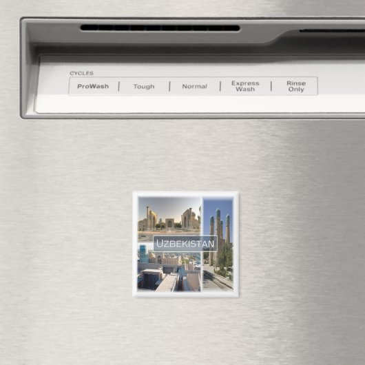 zUZ005 UZBEKISTAN, Mozaïek, Azië, Fridge Magneet (Insitu (Vaatwasser))