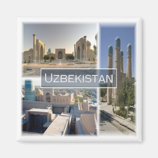 zUZ005 UZBEKISTAN, Mozaïek, Azië, Fridge Magneet (Voorkant)