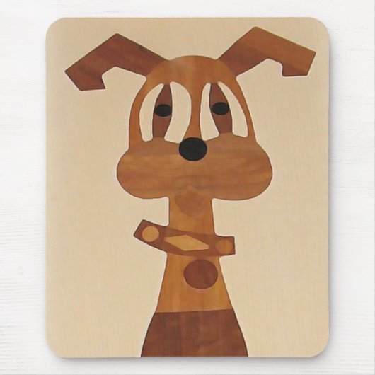 ZV- Cute funky dog mousepad Muismat (Voorkant)
