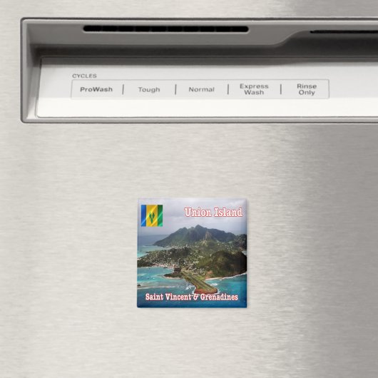 zVC012 SAINT VINCENT GENADINE, Union Island,Fridge Magneet (Insitu (Vaatwasser))