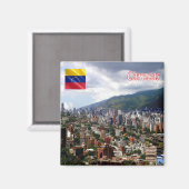 zVE008 CARACAS, Venezuela, Amerika, Fridge Magneet (Voorkant / Achterkant)