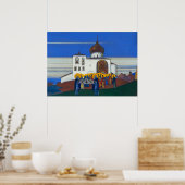 Zvenigorod door Nicholas Roerich Poster (Keuken)