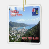 zVG004 TORTOLA Road Town, British Virgin, Keramisch Ornament (Links)