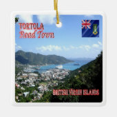 zVG004 TORTOLA Road Town, British Virgin, Keramisch Ornament (Voorkant)
