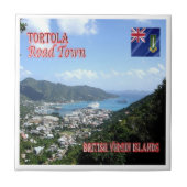 zVG004 TORTOLA Road Town, British Virgin, Tegeltje (Voorkant)