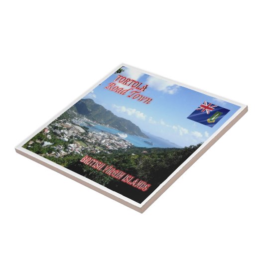 zVG004 TORTOLA Road Town, British Virgin, Tegeltje (Zijkant)