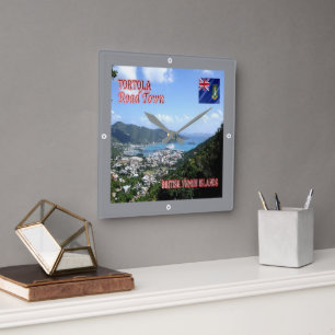 zVG004 TORTOLA Road Town, British Virgin, Vierkante Klok