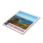 zVG006 BRITSE MAAGDENEILANDEN, Gorda Peak, Tegeltje (Zijkant)