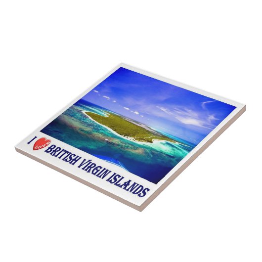 zVG007 BRITSE MAAGDENEILANDEN Ik hou, Tegeltje (Zijkant)