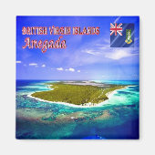 zVG008 ANEGADA, Britse Maagdeneilanden, Fridge Magneet (Voorkant)
