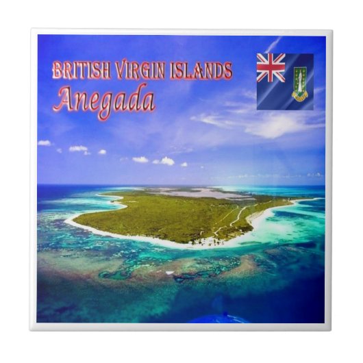 zVG008 ANEGADA, Britse Maagdeneilanden, Tegeltje (Voorkant)