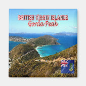 ZVG014 GORDA PEACK, Britse Maagdeneilanden, Fridge Magneet (Voorkant)