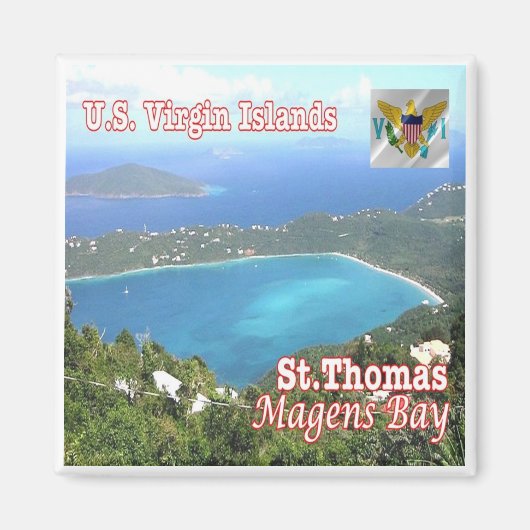 zVI012 SAINT THOMAS, Magens Bay, Maagdeneilanden, Magneet (Voorkant)