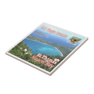 zVI012 SAINT THOMAS, Magens Bay, Maagdeneilanden, Tegeltje