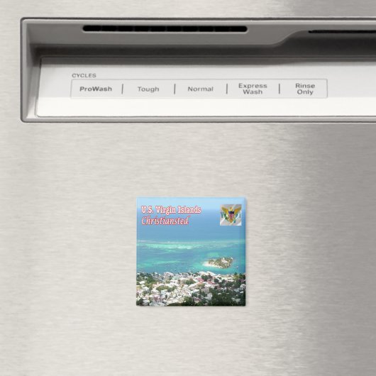 zVI014 VIRGIN-EILANDEN, christelijk, Fridge Magneet (Insitu (Vaatwasser))