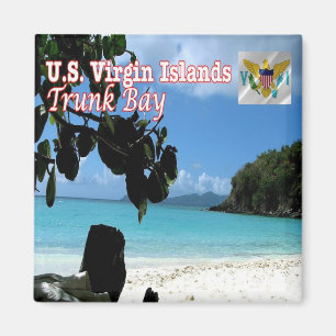 zVI016 VIRGIN-EILANDEN, Trunk Bay, Amerika, Fridge Magneet