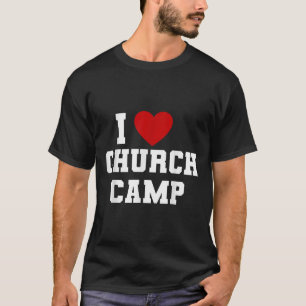 ZvK Ik hou van kerk Kamp Christelijke Kerk Bijbel T-shirt