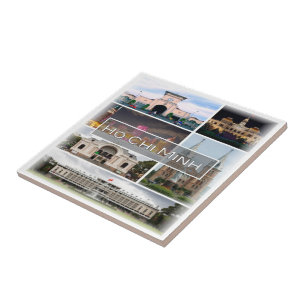 zVN004 HO CHI MINH, Mozaïek, Vietnam, Azië Tegeltje