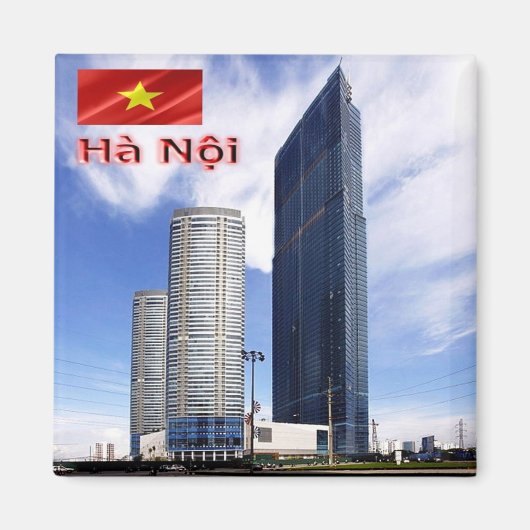 zVN010 HANOI, Vietnam, Landmark Tower, Fridge Magneet (Voorkant)
