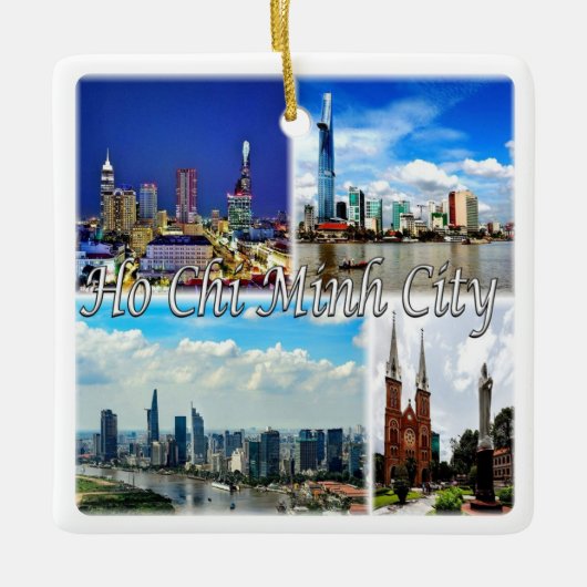 zVN013 HO CHI MINH City SAIGON, Mosaic Keramisch Ornament (Voorkant)