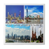 zVN013 HO CHI MINH City SAIGON, Mosaic Tegeltje (Voorkant)