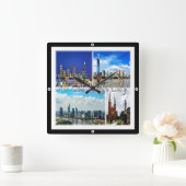 zVN013 HO CHI MINH City SAIGON, Mosaic Vierkante Klok (Huis)