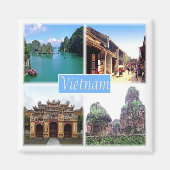 zVN014 VIETNAM, Mozaïek, Azië, Fridge Magneet (Voorkant)