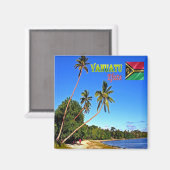 zVU007 EFATE, ERAKOR Beach, Vanuatu, Oceania, Frid Magneet (Voorkant / Achterkant)