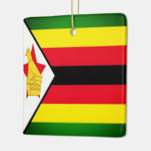 ZW001 ZIMBABWE, vlag, Afrika, Fridge Keramisch Ornament (Links)