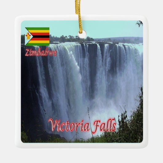 ZW003 VICTORIA-HERFSTEN, Zimbabwe, Afrika, Keramisch Ornament (Voorkant)