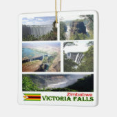 ZW008 VICTORIA-HERFSTEN, Mosaic, Zimbabwe, Keramisch Ornament (Links)