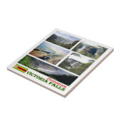 ZW008 VICTORIA-HERFSTEN, Mosaic, Zimbabwe, Tegeltje (Zijkant)