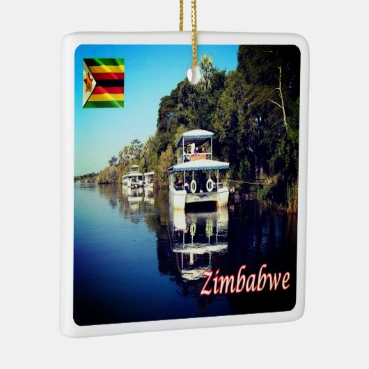 ZW012 VICTORIA-HERFSTEN, Zimbabwe, Afrika, Keramisch Ornament (Rechts)