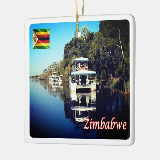 ZW012 VICTORIA-HERFSTEN, Zimbabwe, Afrika, Keramisch Ornament (Links)
