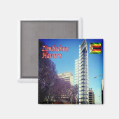 ZW013 HARARE, Zimbabwe, Afrika, Fridge Magneet (Voorkant / Achterkant)