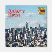 ZW017 HARARE, Panorama, Zimbabwe, Afrika, Fridge Magneet (Voorkant)